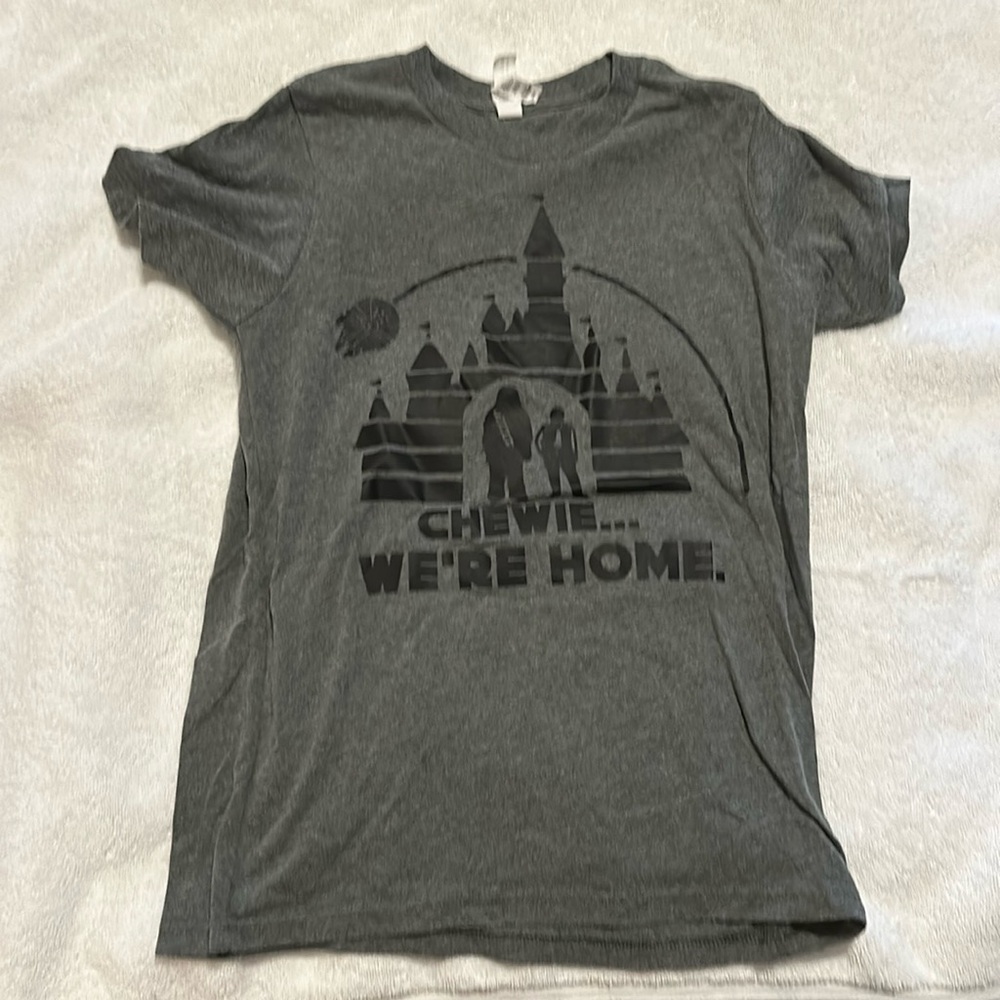 Boys Star Wars Disney World Tee Shirt Sz Large